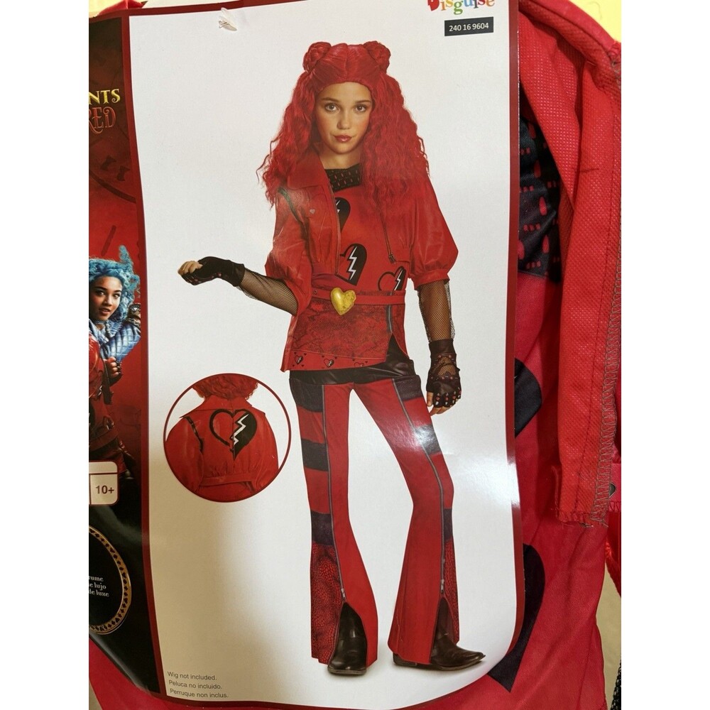 Disney Descendants 4 Deluxe The Rise Of Red Halloween Costume Large 10-12